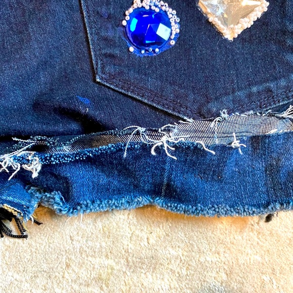 Original Denim One of a kind .RawEdge bags handmade by Salina . Mixed materials - Picture 6 of 9